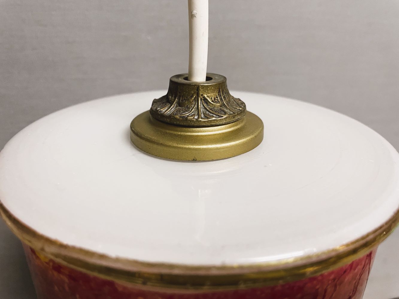 Hand painted glass light