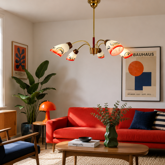 Mid Century Modern Sputnik Chandelier