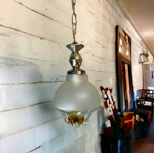 Art glass pendant light