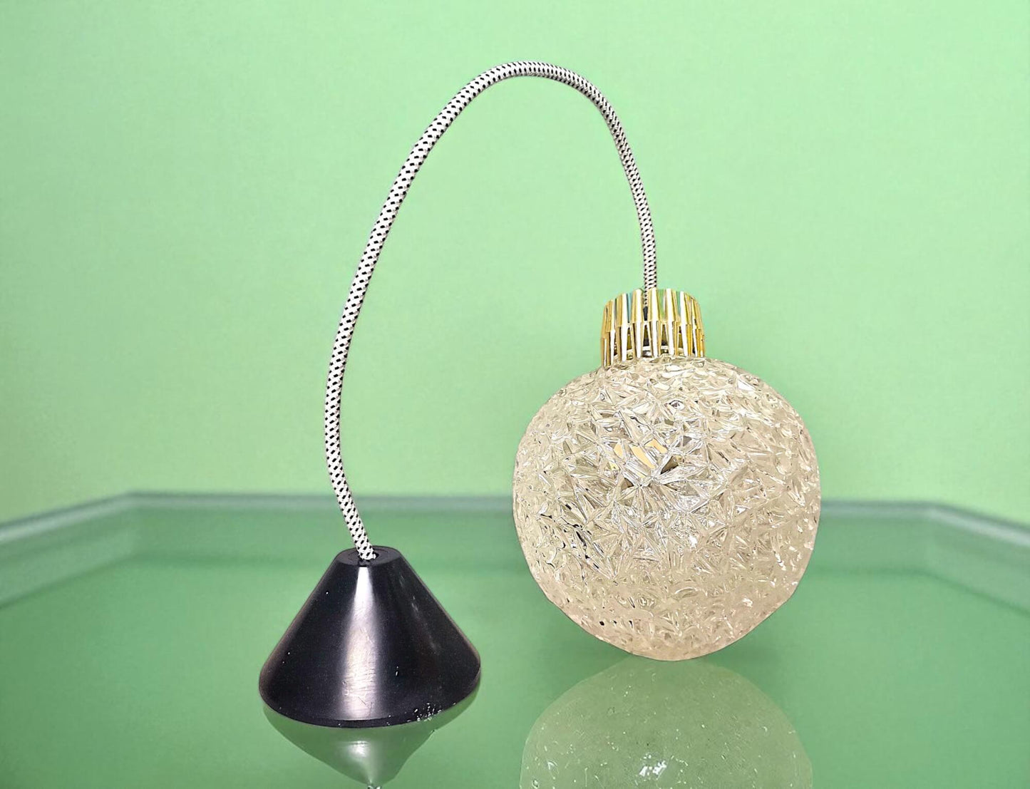 Glass globe pendant light