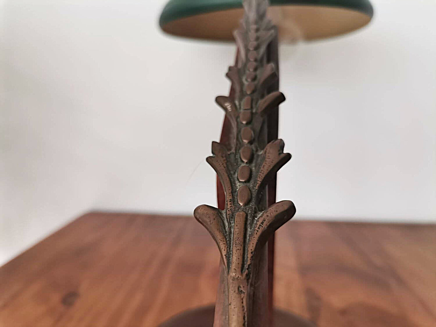Modernist wooden desk lamp