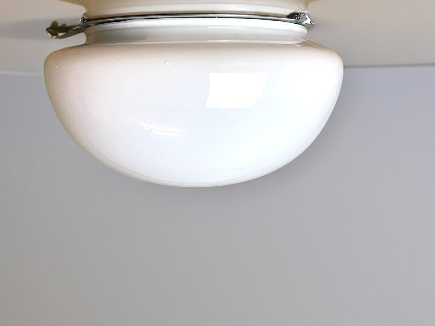 Pair Opaline Glass Lights