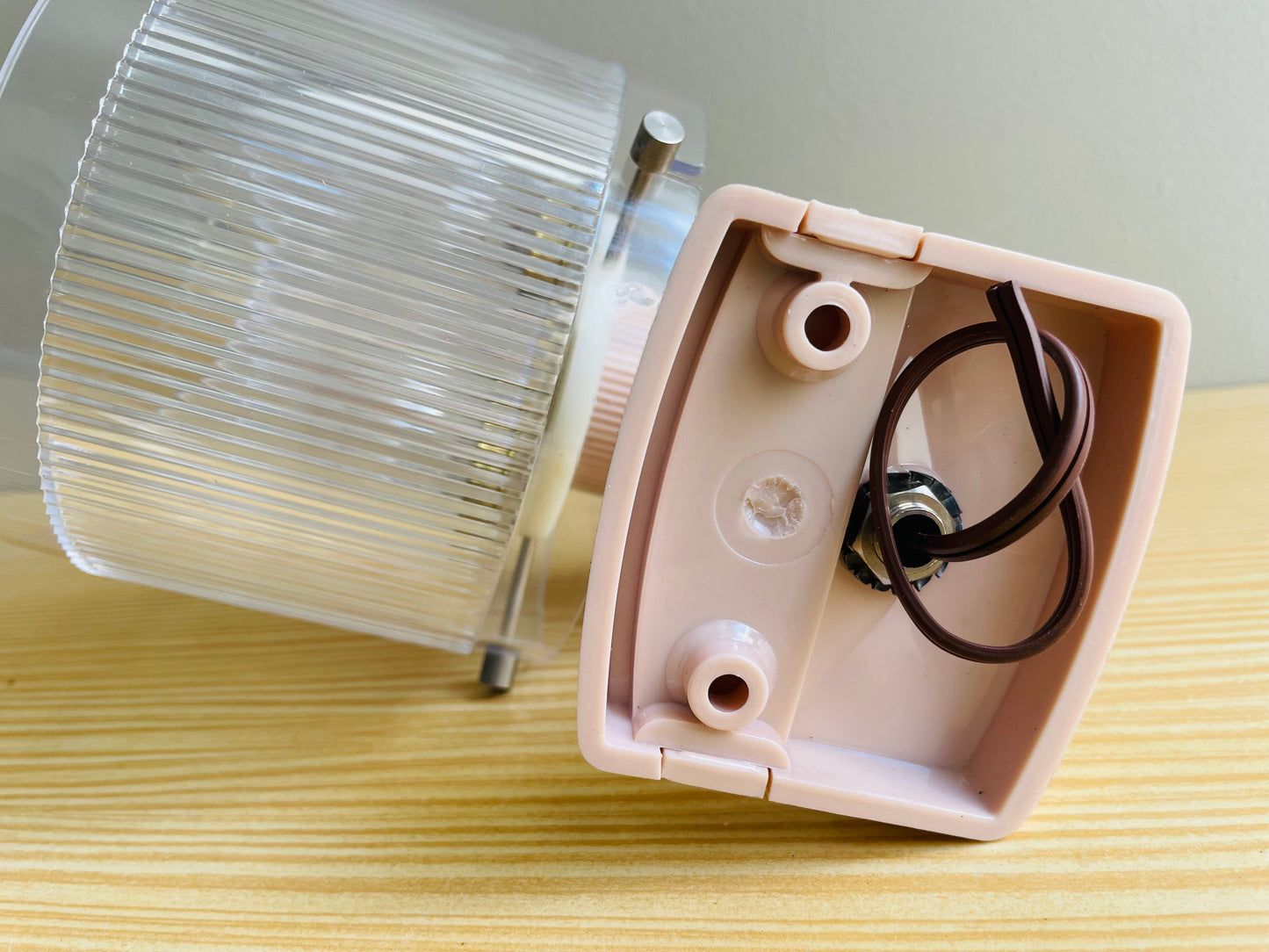 Pink wall sconce lamp