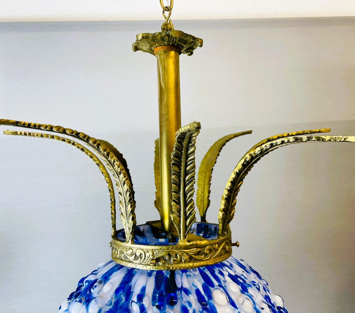 Blue Murano chandelier