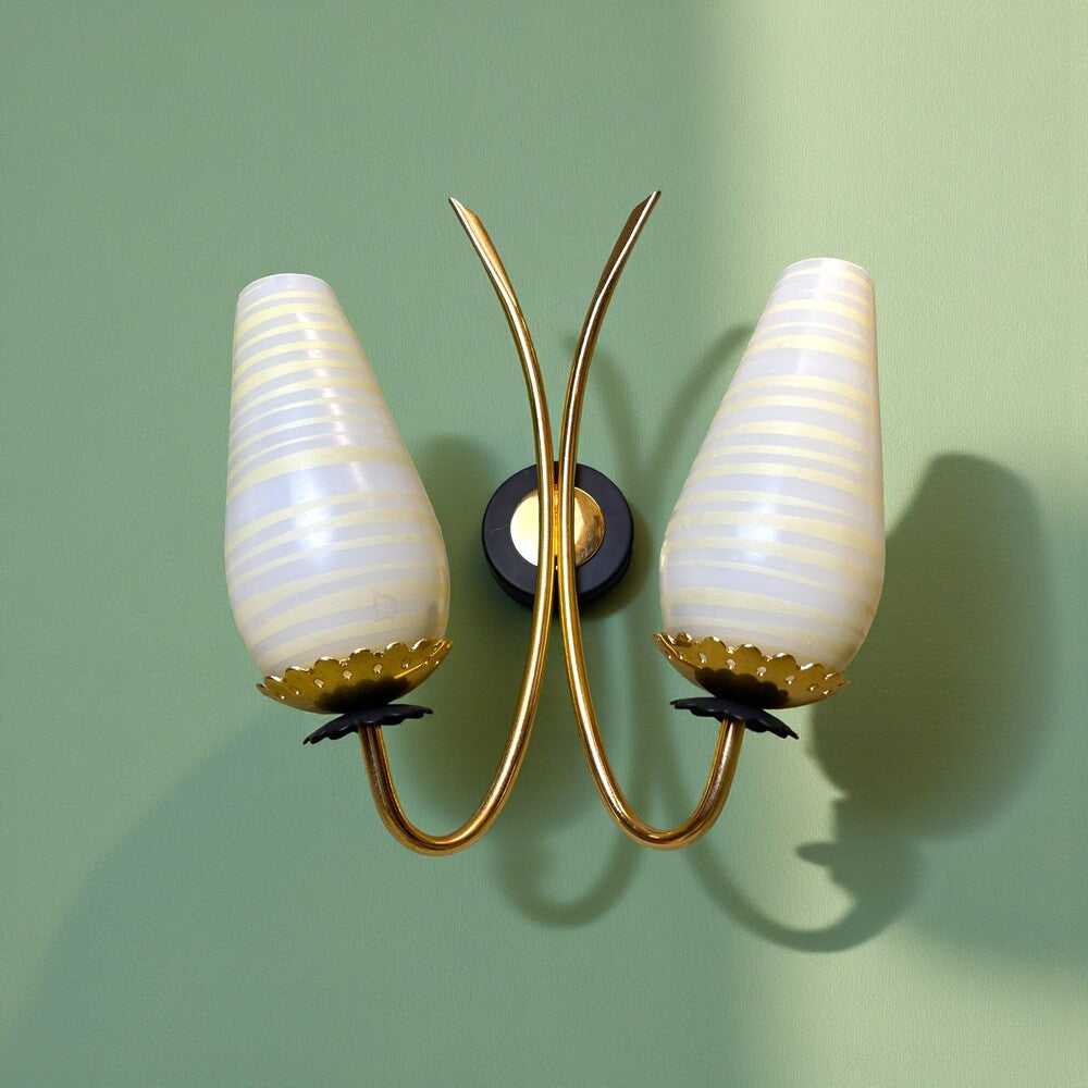 Mid Century Modern Double Wall Sconce