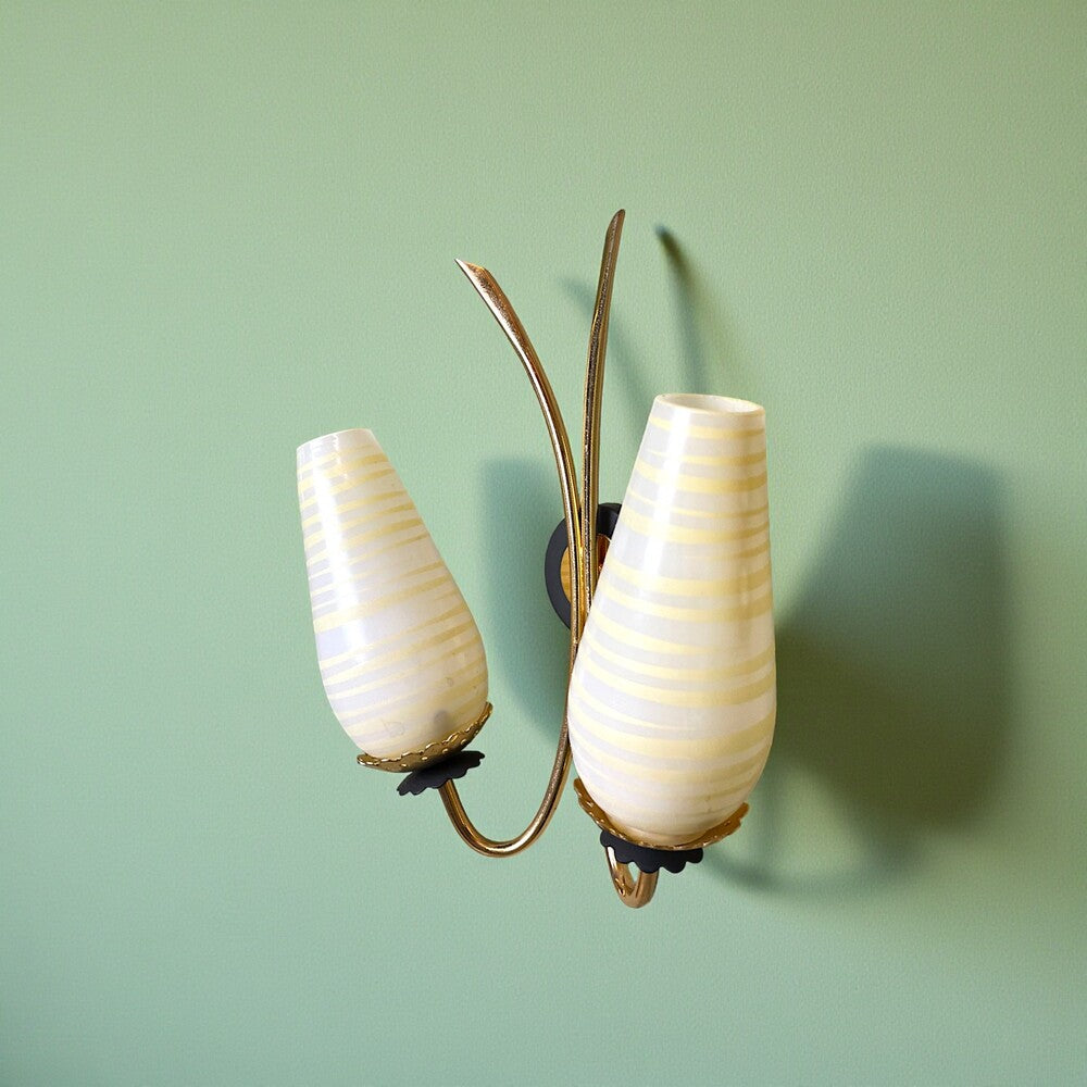 Mid Century Modern Double Wall Sconce