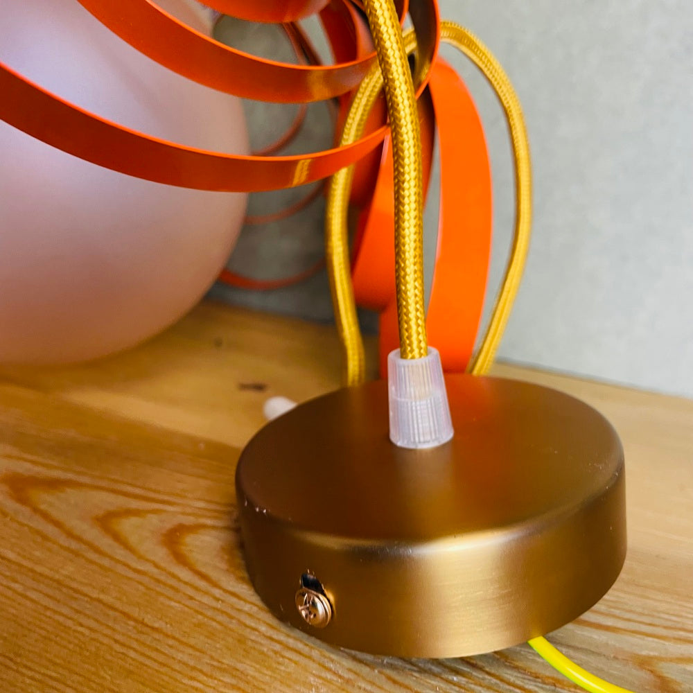 Orange Ribbon Lamp