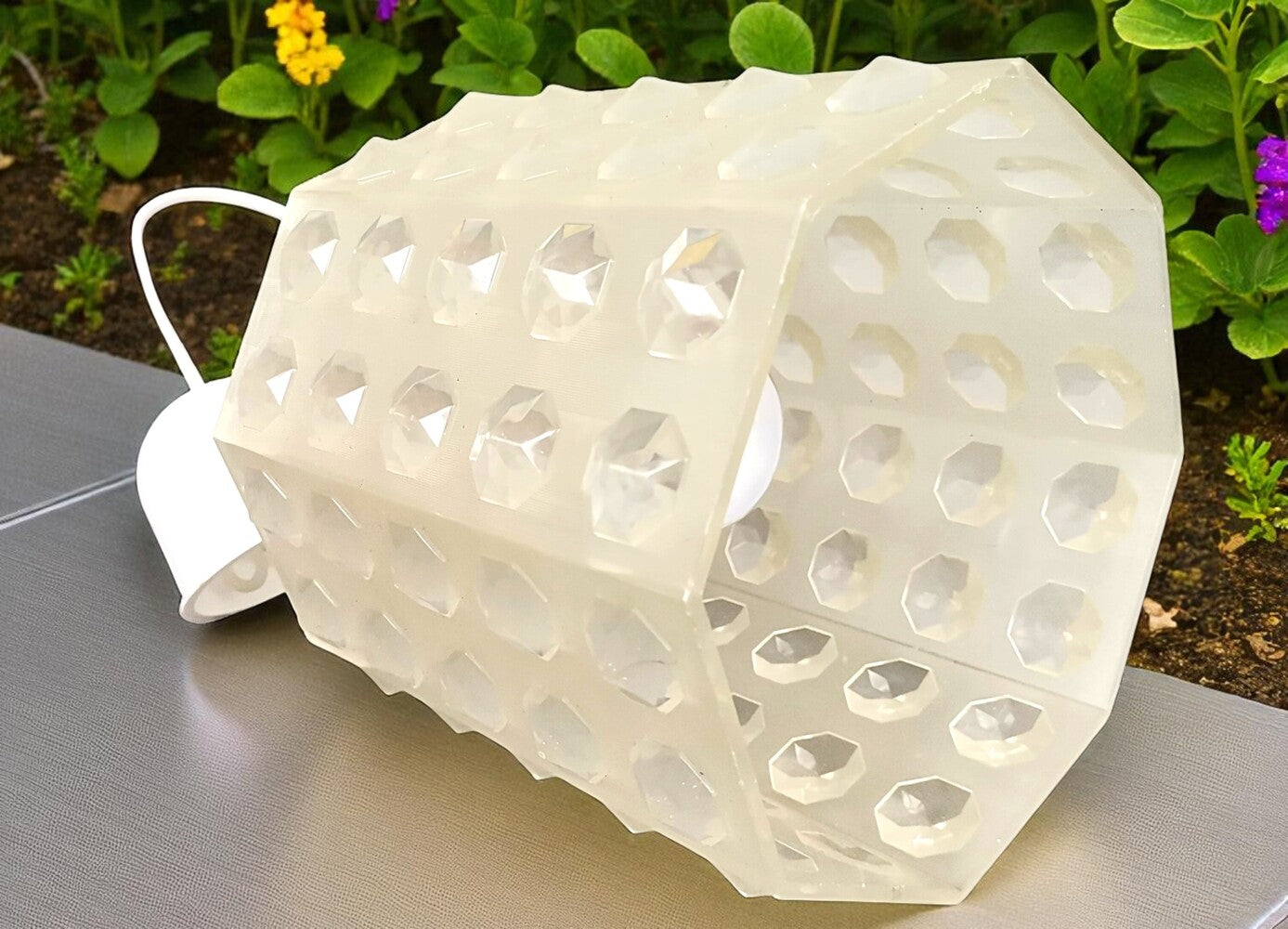Retro acrylic hanging lamp