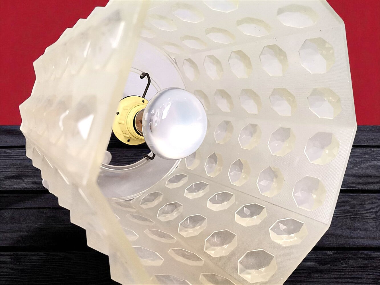 Retro acrylic hanging lamp