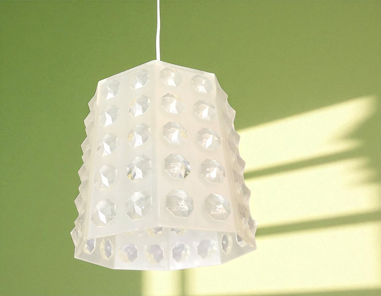Retro acrylic hanging lamp