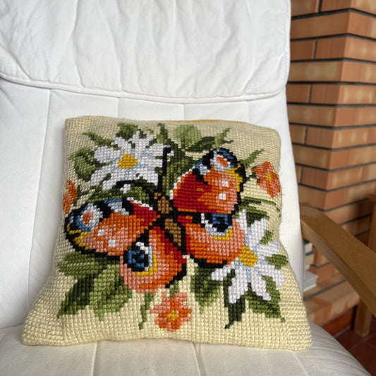 Hand Woven Arraiolos Tapestry Cushion