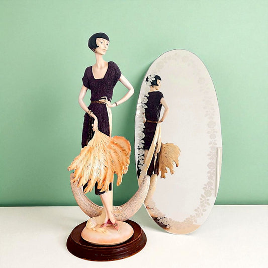 Lady with Fan in style of Giuseppe Armani