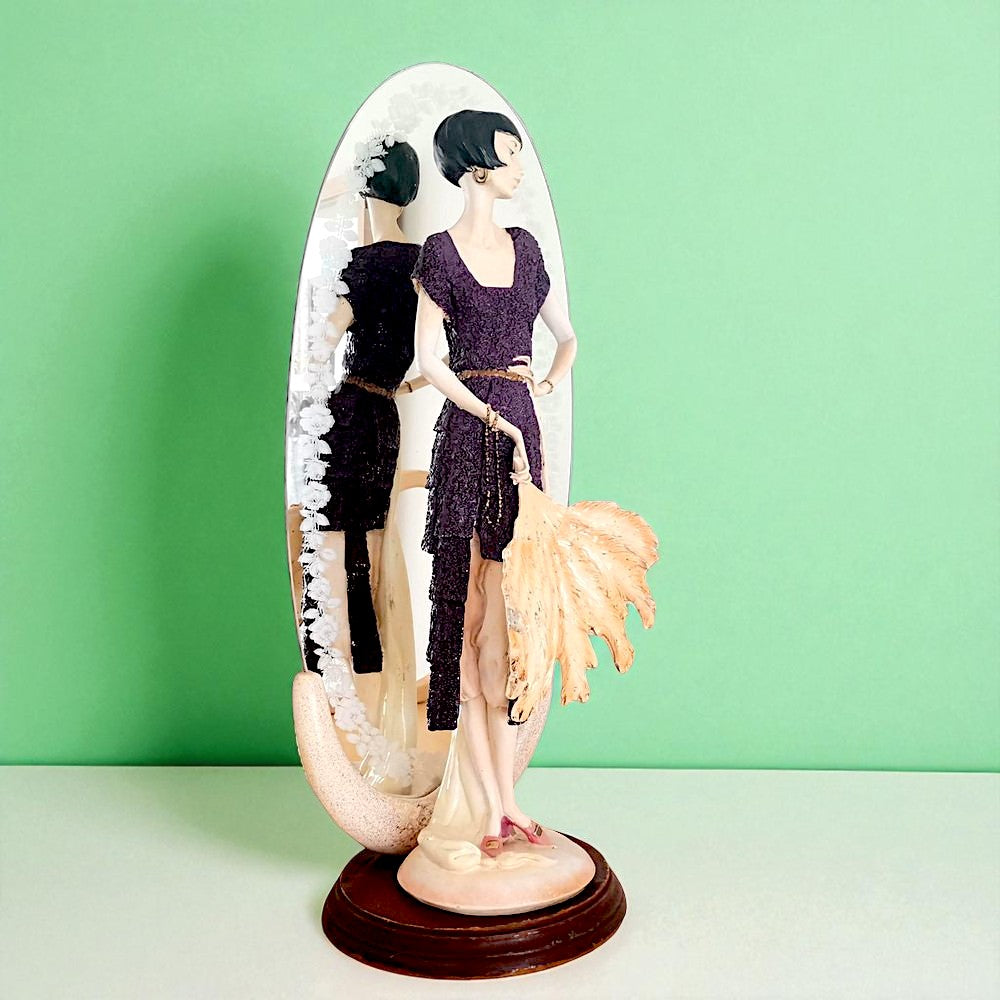 Lady with Fan in style of Giuseppe Armani