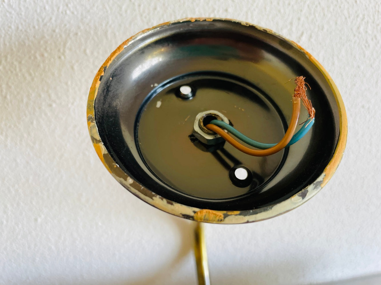 Pair brass picture lights