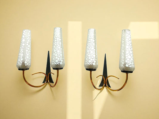 RESERVED Pair Double Wall Sconces