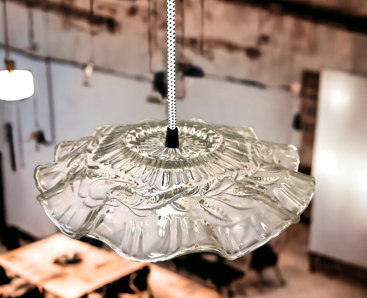 Farmhouse glass pendant light