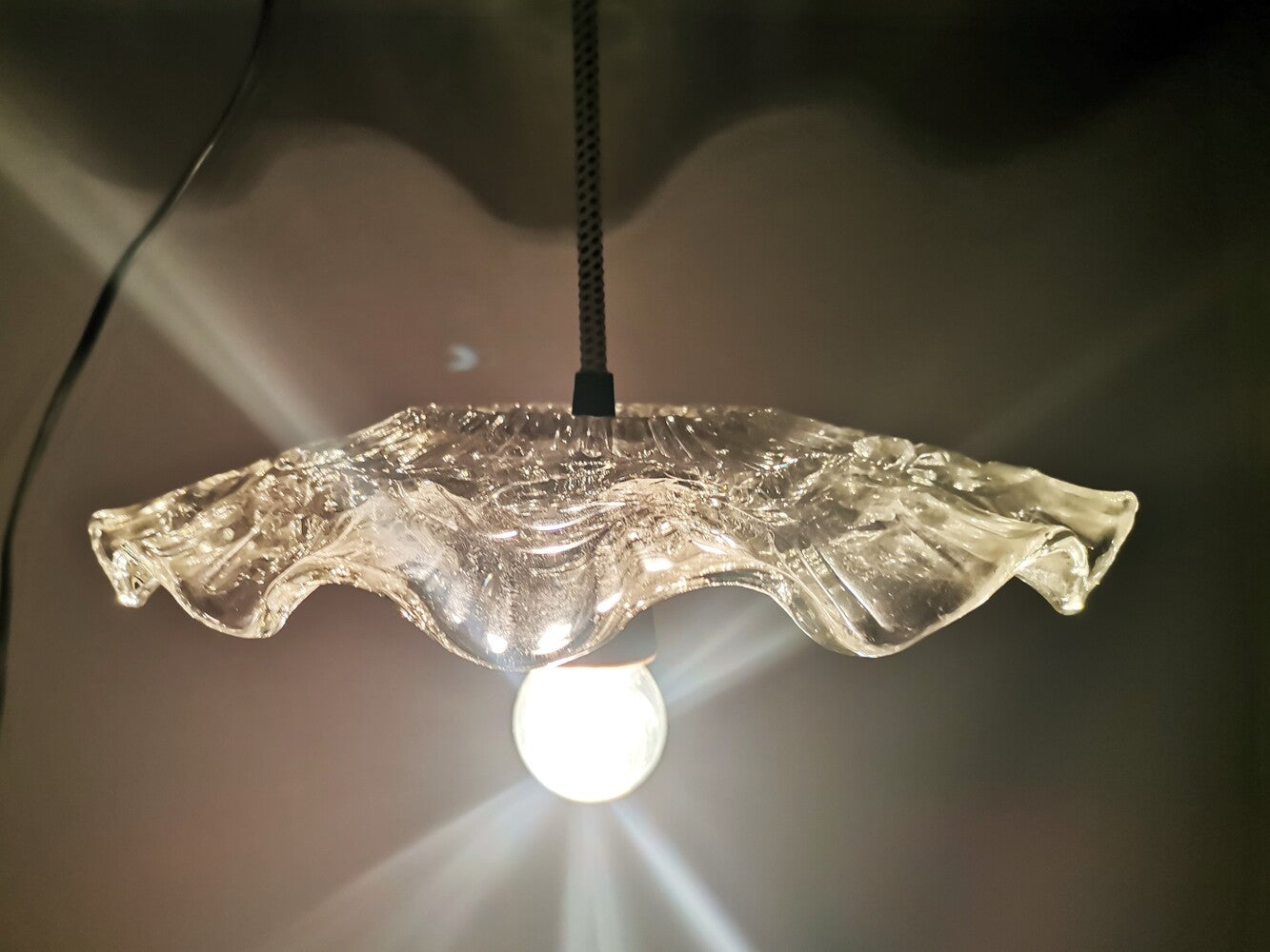 Farmhouse glass pendant light