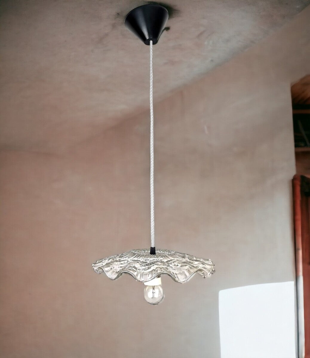 Farmhouse glass pendant light