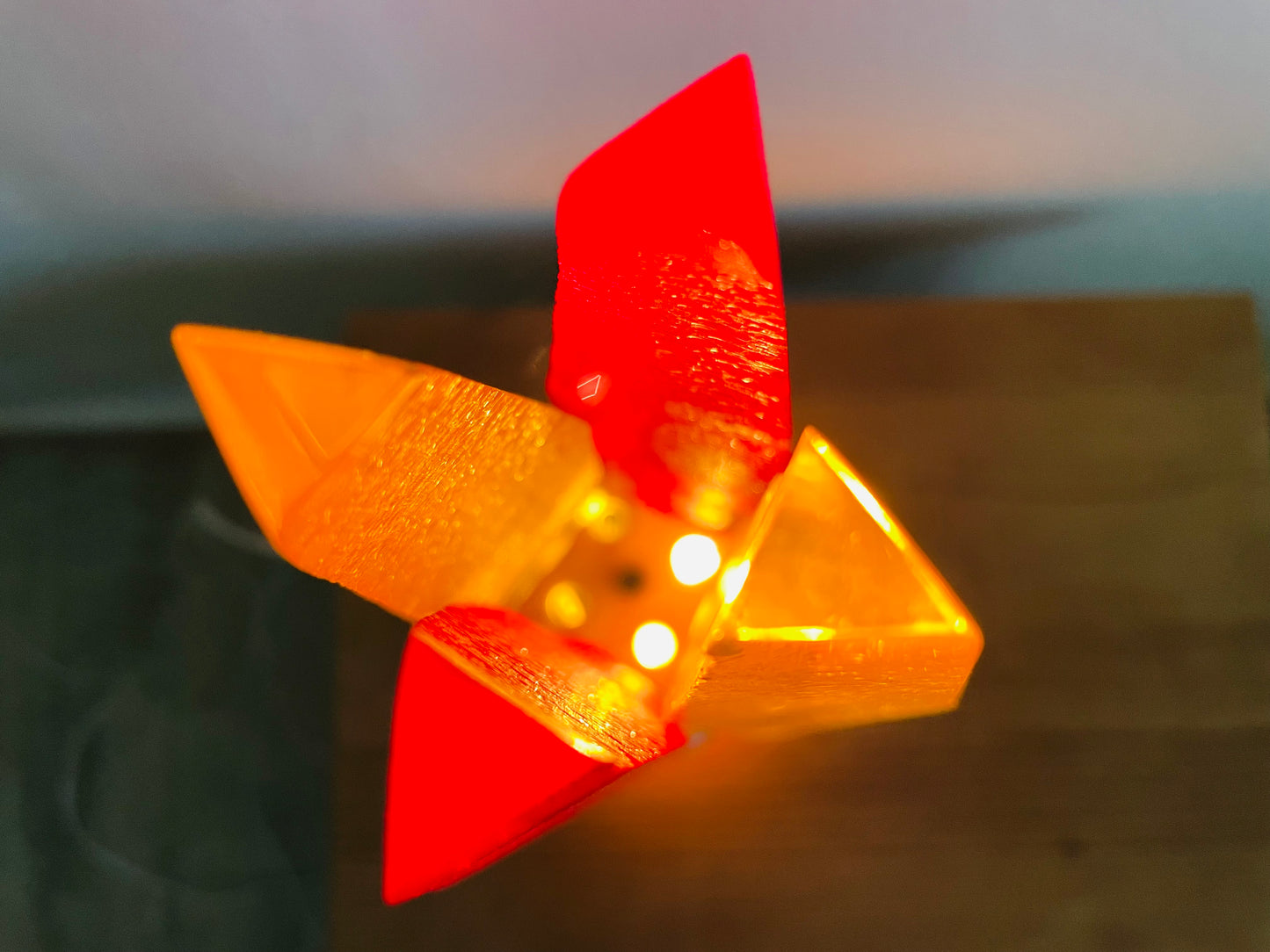 Flame Table Lamp from USSR