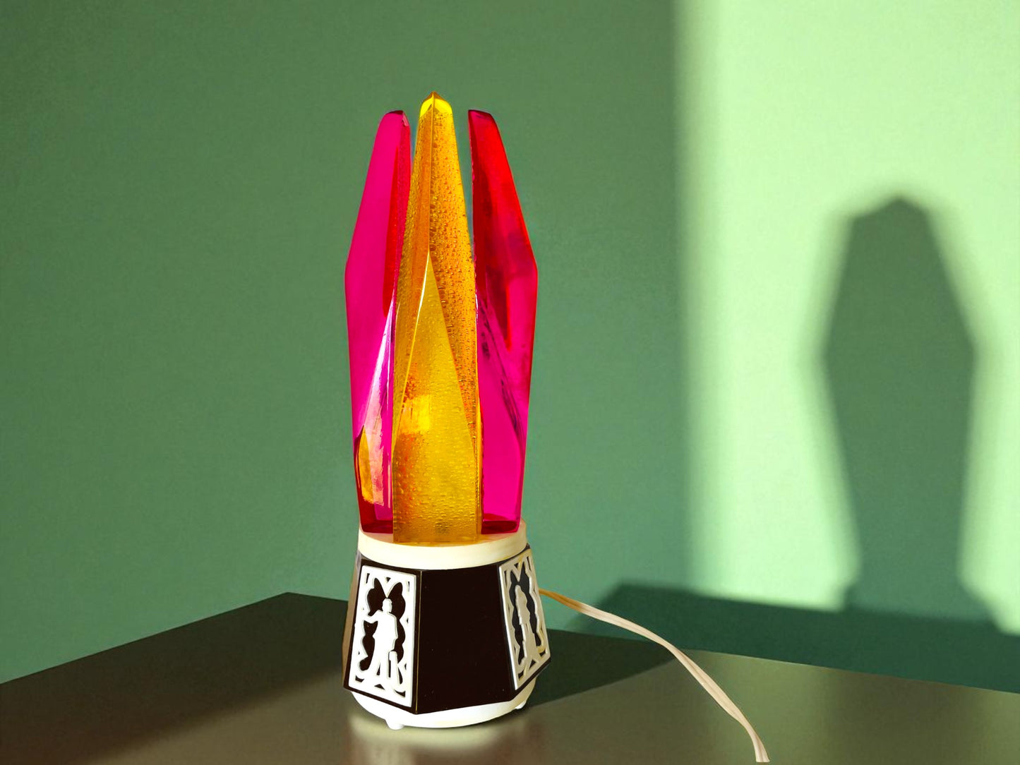 Flame Table Lamp from USSR