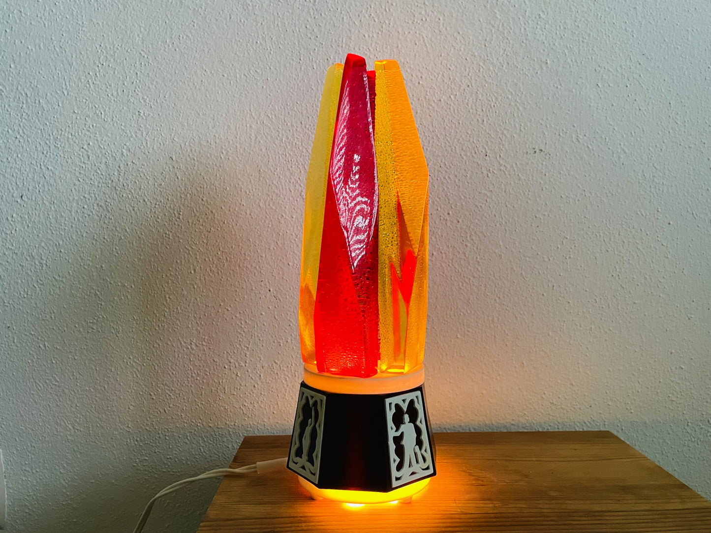 Flame Table Lamp from USSR