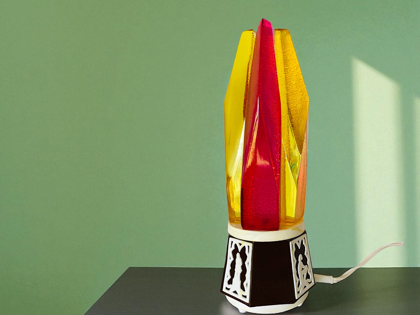 Flame Table Lamp from USSR