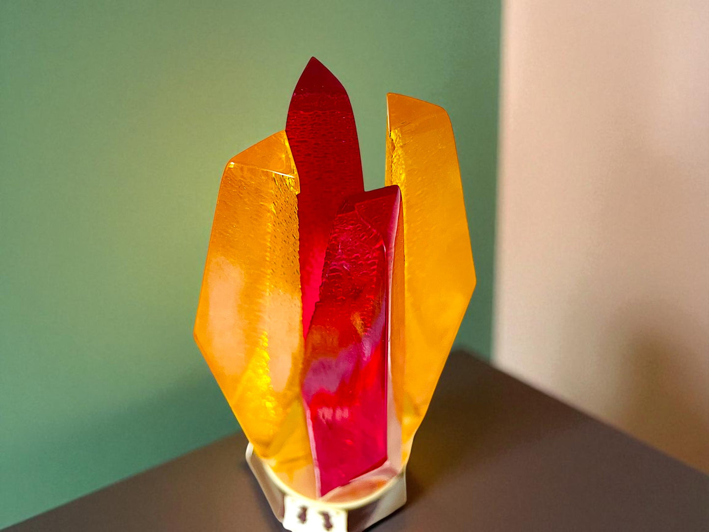 Flame Table Lamp from USSR