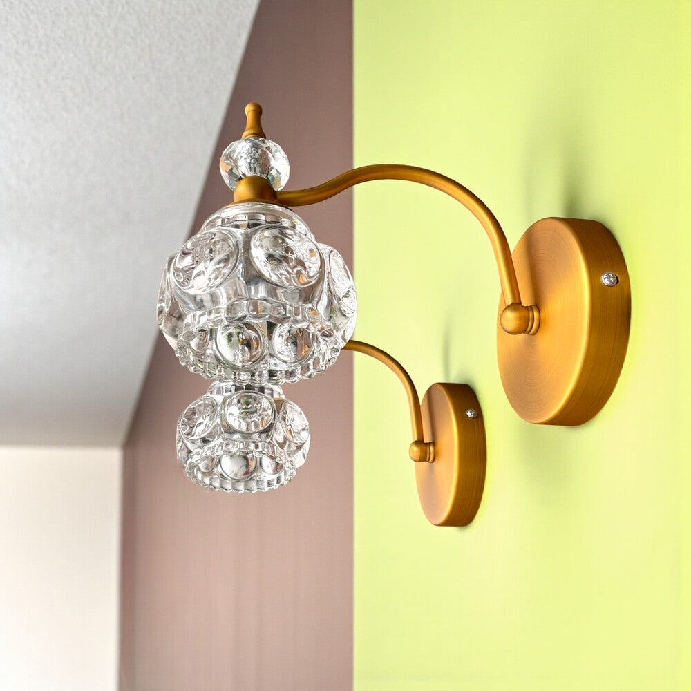 Pair of Glass Wall Sconces