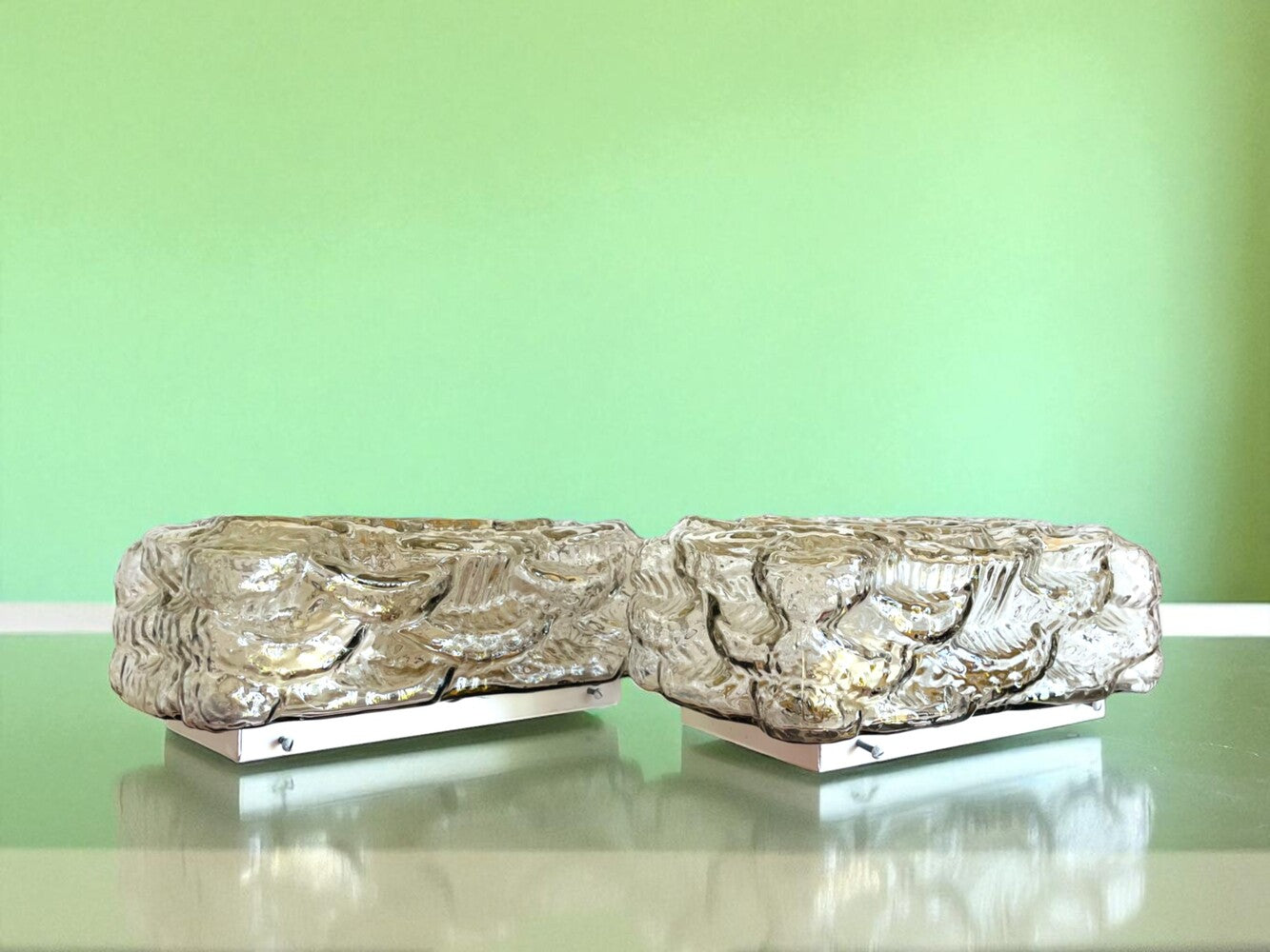 Pair of flush mount lights