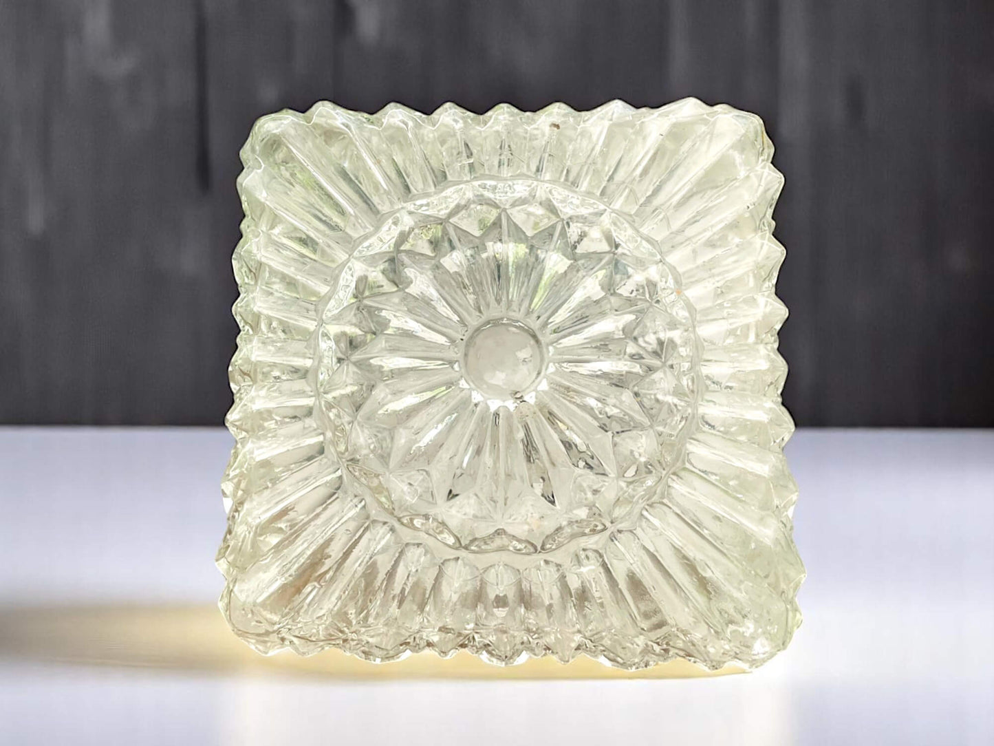 Glass light for low ceiling