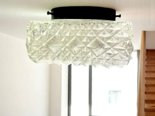Glass light for low ceiling
