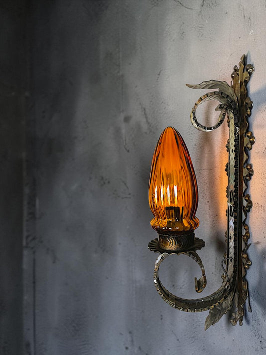 Gothic Wrought Iron Wall Sconce