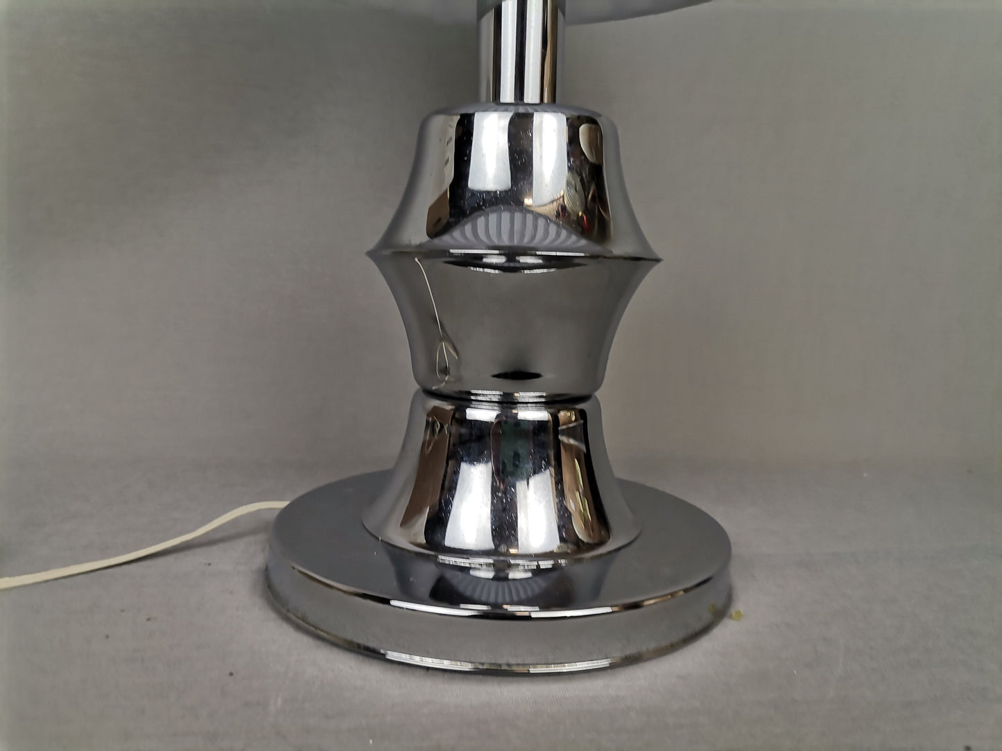 Silver chromed table lamp