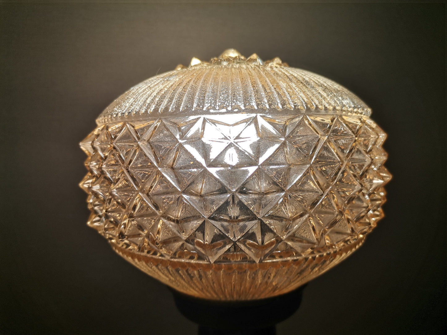 Tall wooden table lamp