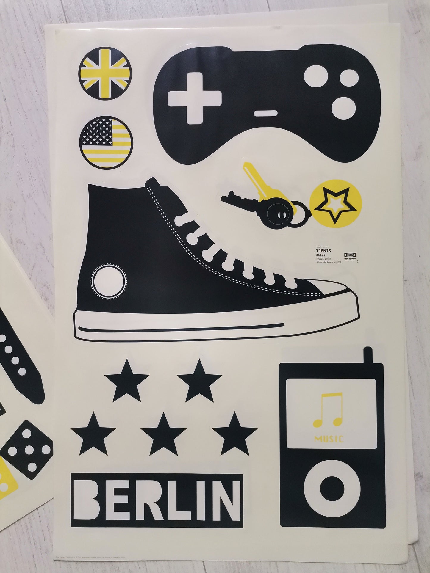 IKEA Tjenis wall pop art sticker poster