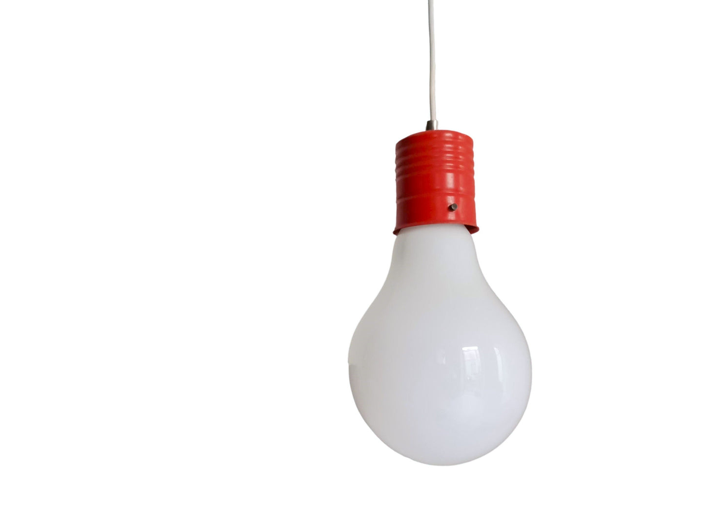 Giant bulb lamp milk glass Edison bulb pendant orange light fixture