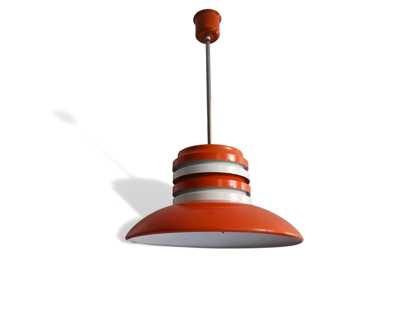 Large orange light fixture