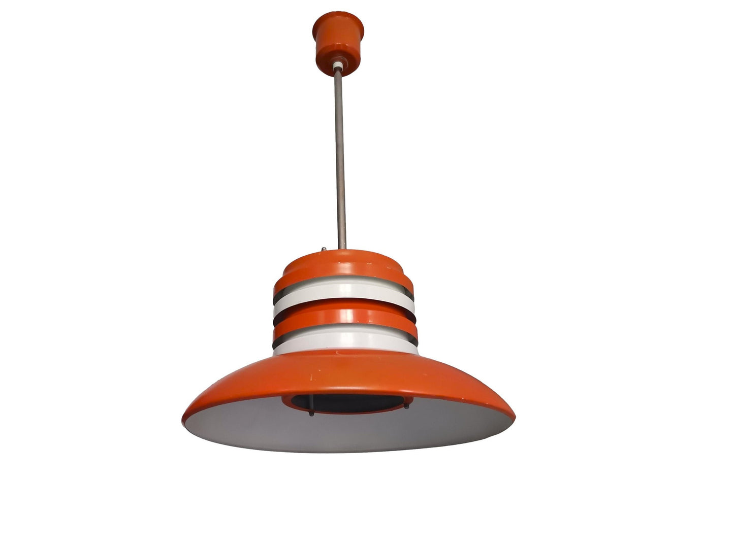 Large orange light fixture
