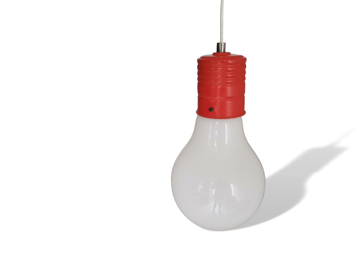 Giant bulb lamp milk glass Edison bulb pendant orange light fixture
