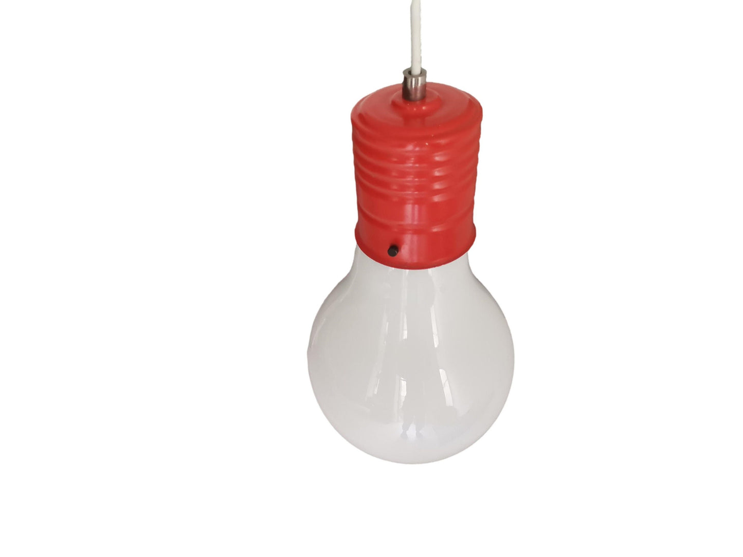 Giant bulb lamp milk glass Edison bulb pendant orange light fixture