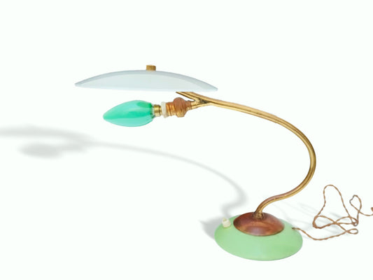 Unique modernist Space Age table arc lamp