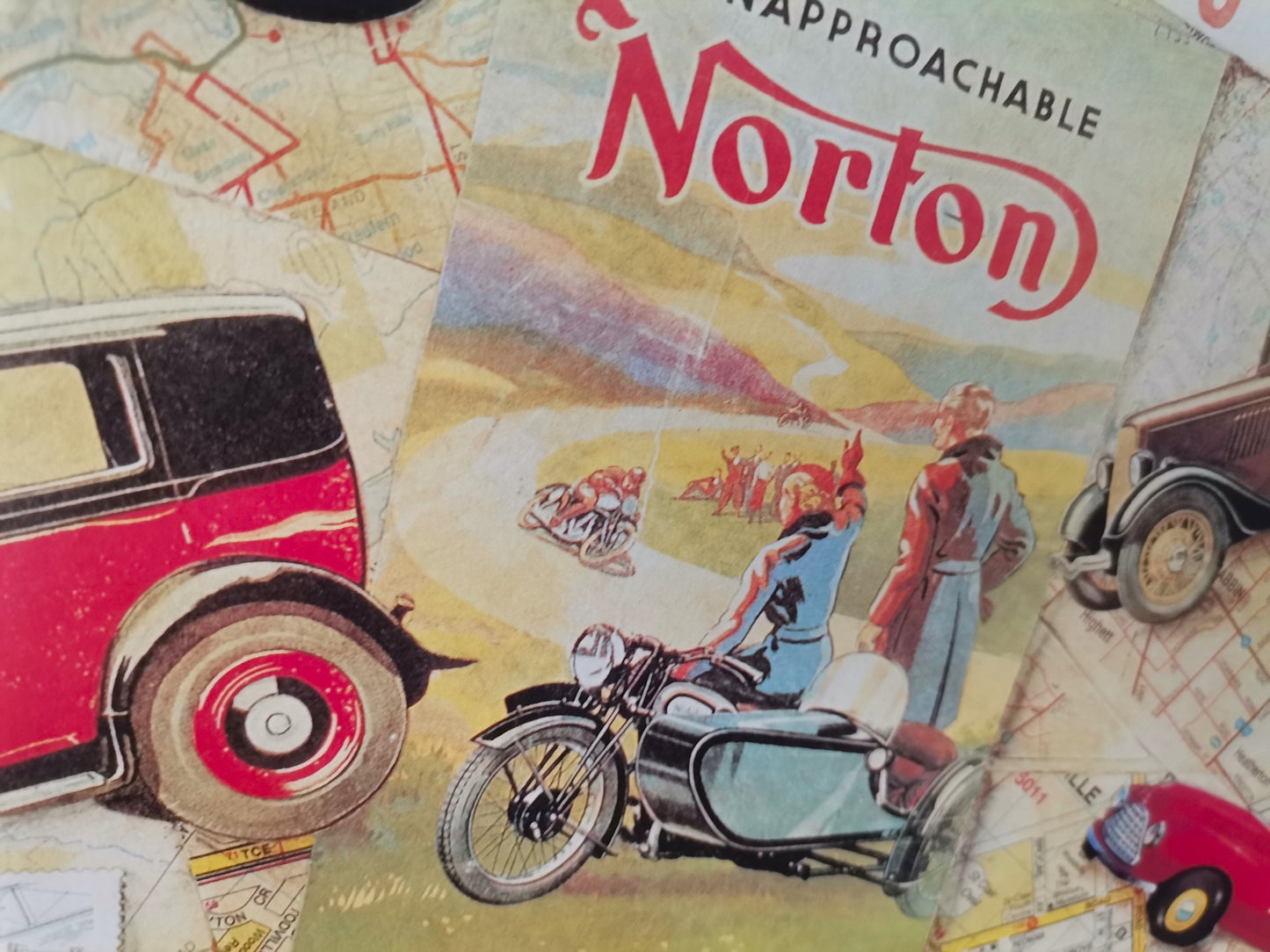 Classic automobile Australian print