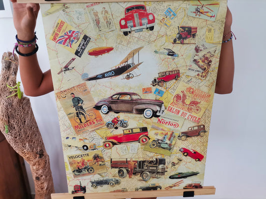 Classic automobile Australian print