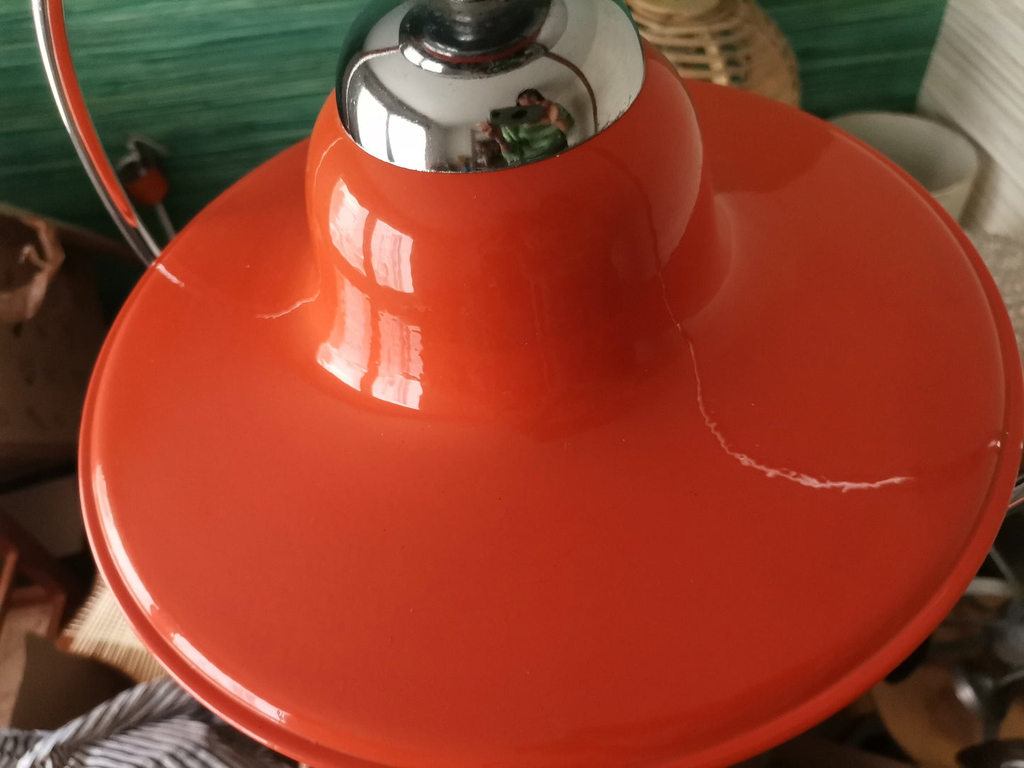 Orange retractable lamp