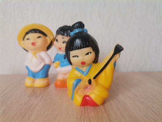 Set of 3 Japanese figurines USSR
