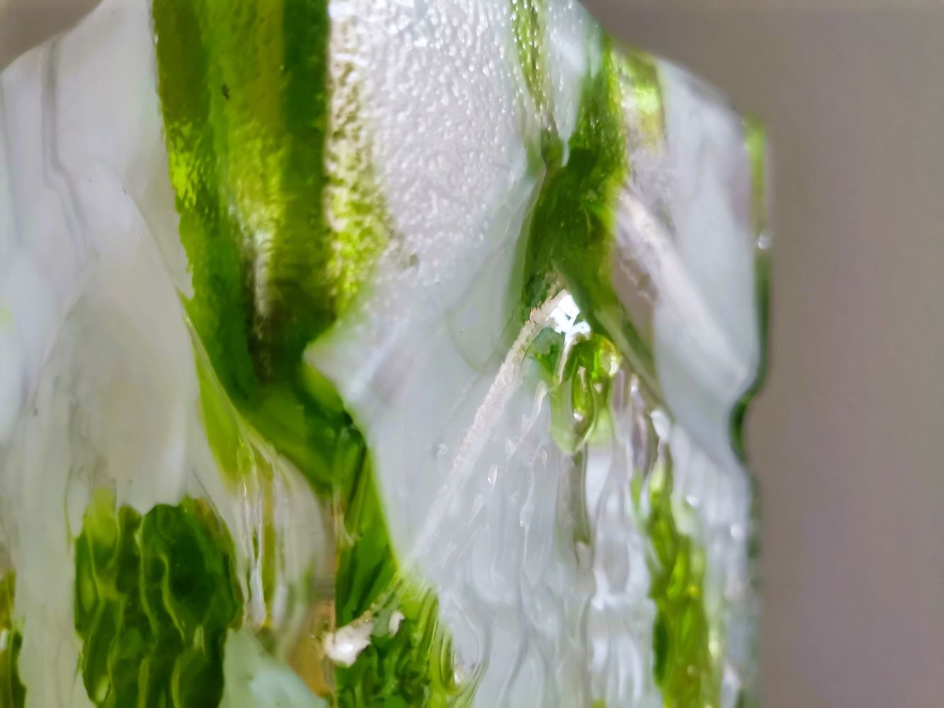 Green vase by Marinha Grande