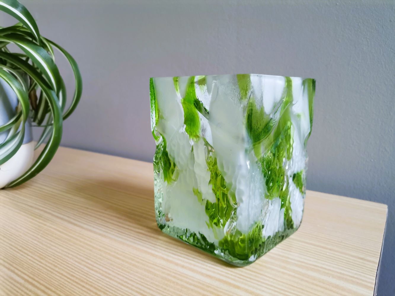 Green vase by Marinha Grande