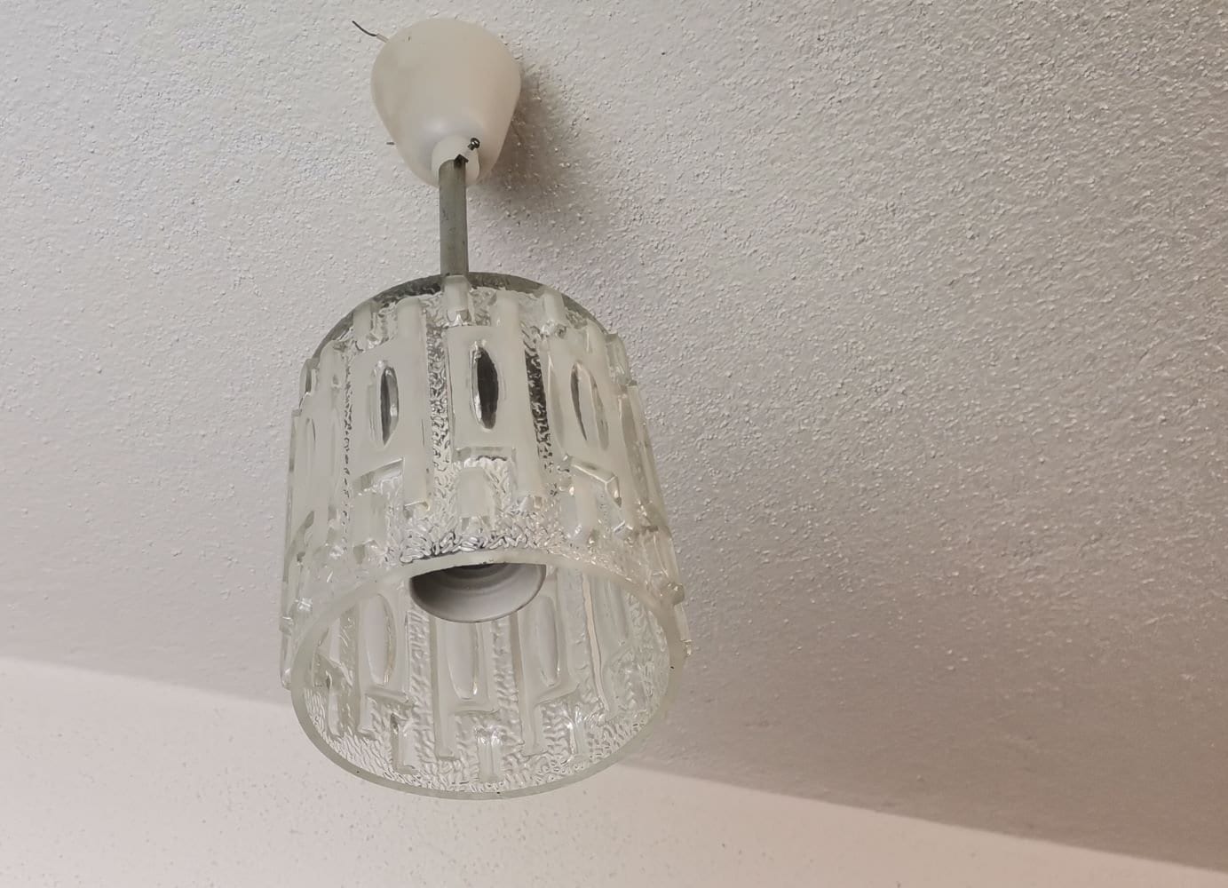 Vintage glass pendant light