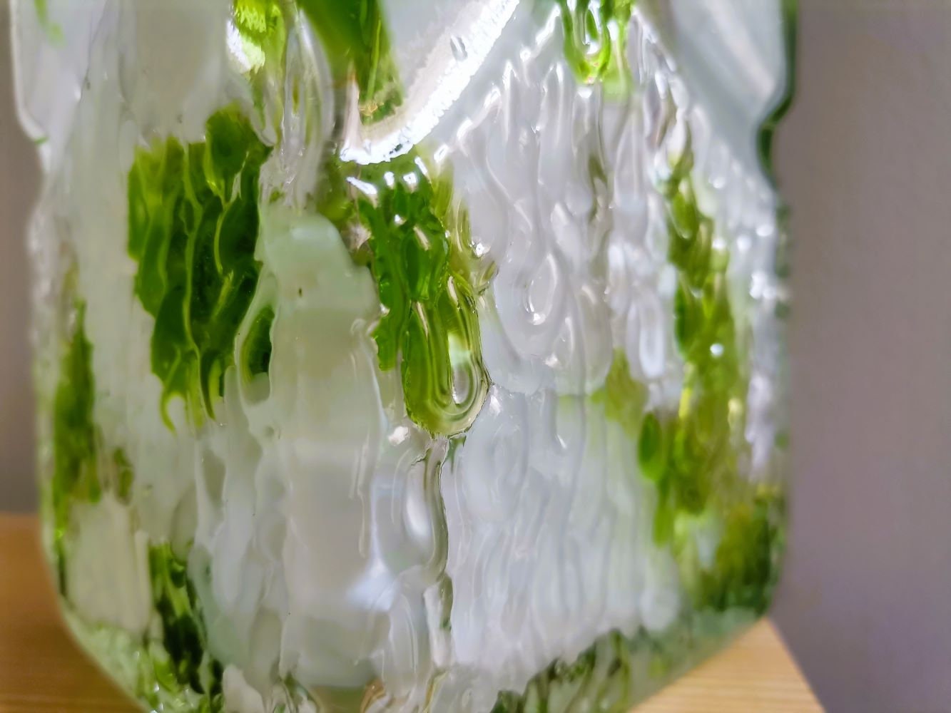 Green vase by Marinha Grande