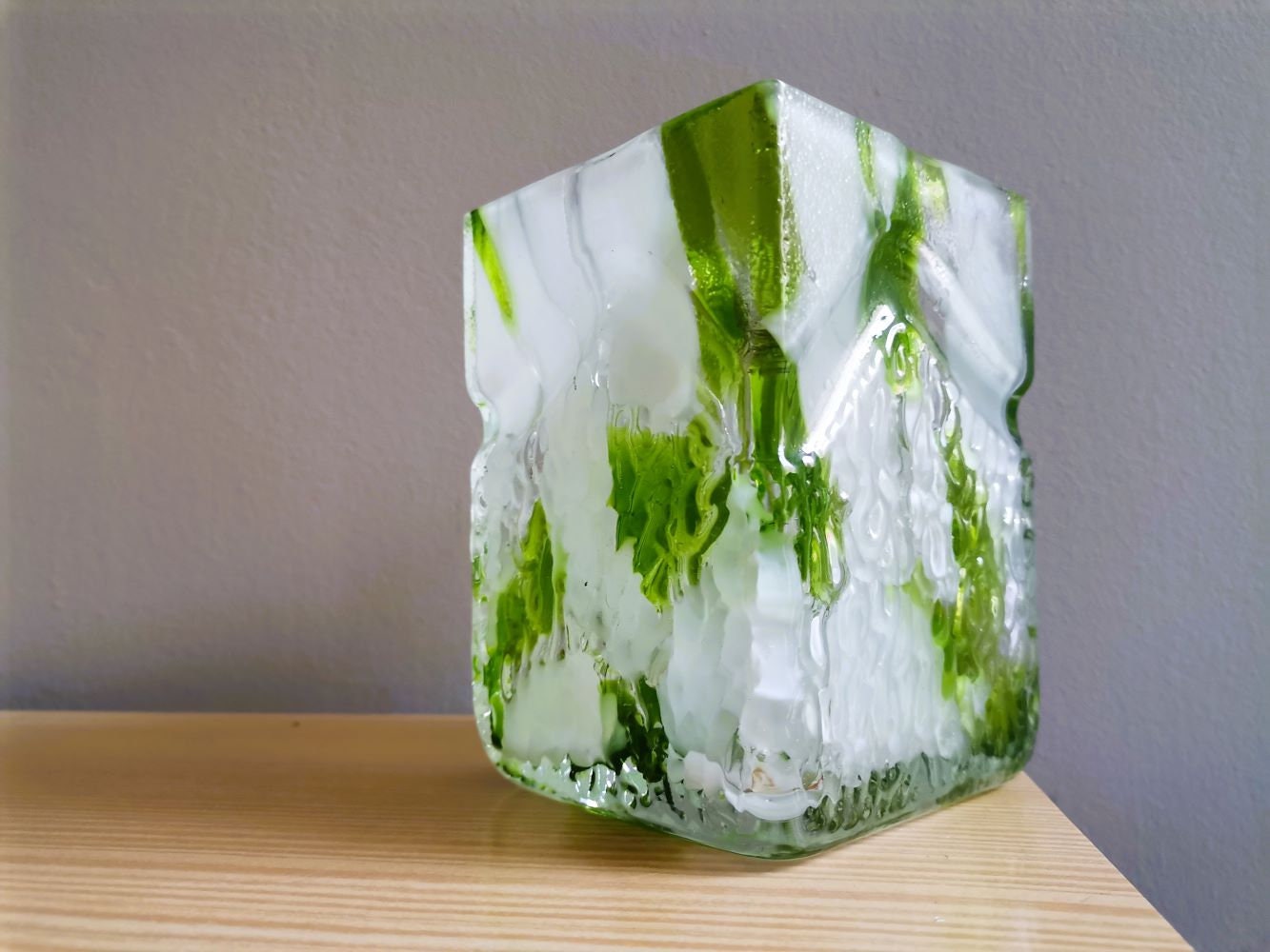 Green vase by Marinha Grande